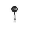 Promotional 32mm Round Badge Reel Black BDGRND