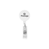 Promotional 32mm Round Badge Reel White BDGRND