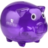 Promotional Classic Piggy Bank Translucent Purple BNKCPB