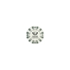 Promotional Ceramic Poker Chip White/Blue CERPKR