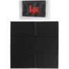 Promotional 6 X 6 Microfiber Cloth in Pouch Black CLTHPCH