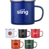 Custom 16 Oz. Enamel Camp Mug with Logo DRK10
