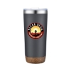 Promotional 22 Oz. Vacuum Tumbler with Cork Bottom Gray DRK11