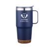 Promotional 24 Oz. Travel Mug with Cork Bottom Blue DRK12