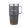Promotional 24 Oz. Travel Mug with Cork Bottom Gray DRK12