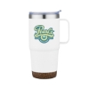 Promotional 24 Oz. Travel Mug with Cork Bottom White DRK12