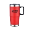 Promotional 24 Oz. Travel Mug with Stainless Steel Bottom Red DRK13