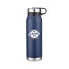 Promotional 20 Oz. Bottle with Stainless Steel Lid Navy Blue DRK15