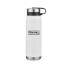 Promotional 20 Oz. Bottle with Stainless Steel Lid White DRK15