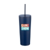 Promotional 24 Oz. Double Wall Tumbler Navy Blue DRK28