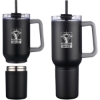 Promotional 22 Oz. Stainless Steel Travel Mug with Cup Black DRK29