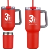 Promotional 22 Oz. Stainless Steel Travel Mug with Cup Red DRK29
