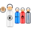 Custom 21 Oz. RPET Water Bottle with Bamboo Lid with Logo DRK33
