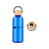 Promotional 21 Oz. RPET Water Bottle with Bamboo Lid Blue/Wood Brown DRK33