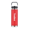 Promotional 30 Oz. Vacuum Bottle with Straw and Carry Handle Red DRK34
