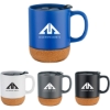 Custom 12 Oz. Mug and Cork Base and Lid with Logo DRK4