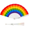 Promotional Holiday Folding Hand Fan Rainbow Various FAN6
