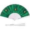 Promotional Holiday Folding Hand Fan St. Pattys Green FAN6