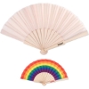 Custom Wood Foldout Hand Fan with Logo FAN7