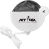 Promotional Twist and Fold Hand Fan with Handle Black/White FAN9