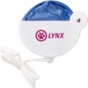 Promotional Twist and Fold Hand Fan with Handle Blue/White FAN9