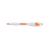 Promotional White Honesty Pen with Color Accent White/Green HIPEN1