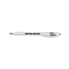 Promotional White Honesty Pen with Color Accent White/Navy Blue HIPEN1