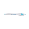 Promotional White Honesty Pen with Color Accent White/Neon Green HIPEN1