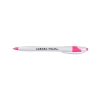 Promotional White Honesty Pen with Color Accent White/Neon Pink HIPEN1