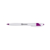 Promotional White Honesty Pen with Color Accent White/Purple HIPEN1