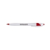 Promotional White Honesty Pen with Color Accent White/Teal Blue HIPEN1
