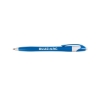 Promotional Colored Honesty Pen with White Accents Blue/White HIPEN3