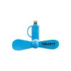 Promotional Phone Fan with Connector Blue HLPHFN