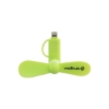 Promotional Phone Fan with Connector Green HLPHFN