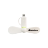 Promotional Phone Fan with Connector White HLPHFN