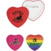 Custom 2 Heart Shaped Button with Logo HRTBUT