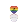 Promotional 2 Heart Shaped Button Rainbow Various HRTBUT