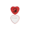 Promotional 2 Heart Shaped Button Red HRTBUT
