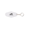 Promotional Motel Style Keychain White KEY4
