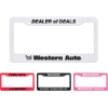 Custom High Impact License Plate Frame with Logo LICFRM