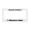 Promotional High Impact License Plate Frame White LICFRM