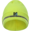 Promotional 12 Folded Safety Beanie with Reflective Threads Neon Green/Silver MACBEA