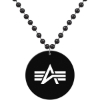 Promotional Medallion Bead Necklace w/ Medallion Black MEDSCB