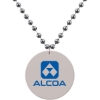 Promotional Medallion Bead Necklace w/ Medallion Silver MEDSCB
