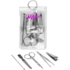 Promotional Manicure Set in Pouch Clear/Silver NAIL2