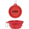Promotional Silicone Collapsible Drink Bowls Red PET5