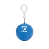 Promotional Rain Poncho in Ball Keychain Blue PONBKC