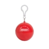 Promotional Rain Poncho in Ball Keychain Red PONBKC