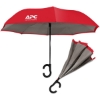 Promotional Dual-Tone Inverted Umbrella Red/Gray SBIVUM