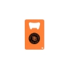 Promotional Credit Card Powder Coated Bottle Opener Orange SNGCBO